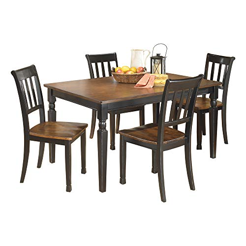 Signature Design by Ashley Owingsville Rustic Farmhouse Dining Room Table, Black & Brown Signature Design by Ashley