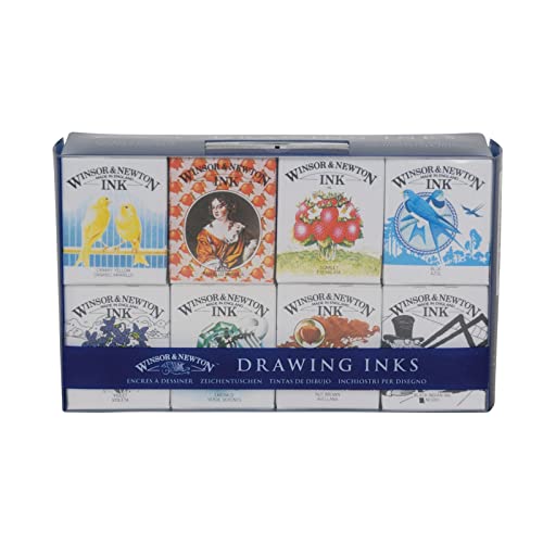 Winsor & Newton Collection Drawing Ink Set, Set of 8, Henry Collection Winsor & Newton