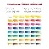 SAKURA Koi Pocket Field Sketch Kit - Watercolor Sets for Painting On the Go - 48 Colors - 1 Water Brush - 1 Sponge - 1 Mixing Palette SAKURA