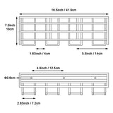 LULARINE 2 Pack Heavy Duty Wall Mounted Power Tool Organizer Floating Tool Shelf Storage Rack and Power Tool Holder LULARINE