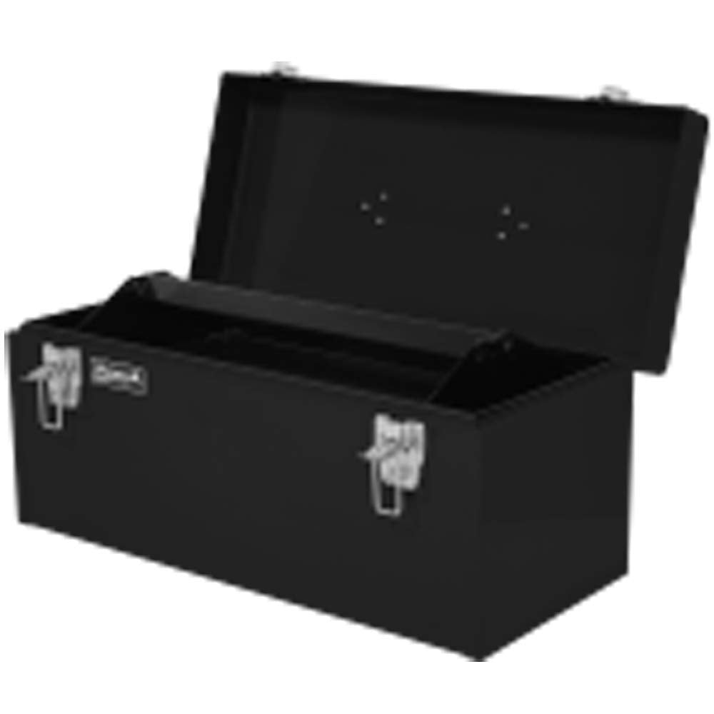 Homak Steel Flat Top Toolbox with Removable Tray, Black, 20 Inches HMC Holdings LLC - Homak