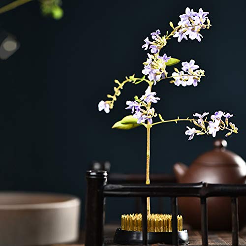 3Pcs 1.1/0.9/2.4 Flower Frogs Ikebana Kenzan Brass Flower Arranger Tool  Gold