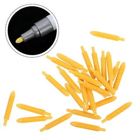 Tofficu 25Pcs Acrylic Paint Marker Nibs Universal Marker Pen Tips Comic Manga Pen Nibs Mini Paint Brush Replacements Paint Supplies for Marker Pen Tofficu
