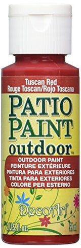 DecoArt Patio Paint 2-Ounce Tuscan Red Acrylic Paint DecoArt