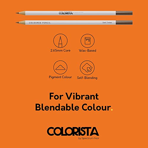 Spectrum Noir Noir Color Colorista Coloured Pencils-Pack of 12-Natural Landscape, One Size, Multicolour