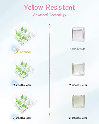 Bsrezn 1000g Bulk UV Resin Hard, Crystal Clear Large UV Cure Epoxy Resin Kit Premixed Resina UV Transparent Solar Activated Glue for Jewelry Making Bsrezn