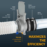 POWERTEC 70135-P4 4-Inch Aluminum Blast Gate for Dust Collector, Dust Collection Fittings, 4 PK POWERTEC