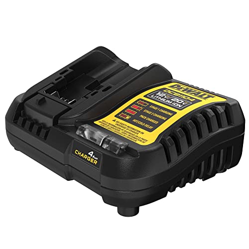 DEWALT 12V MAX/20V MAX Lithium Ion Battery Charger, 4 Amp, Waterproof (DCB1104) - WoodArtSupply