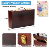 Art Supplies, Vigorfun Deluxe Wooden Art Set Crafts Drawing Painting Kit with 2 Sketch Pads, Oil Pastels, Acrylic, Watercolor Paints, Creative Gifts VigorFun