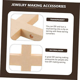 STOBOK 20pcs Cross Diy Pendant Jewelry Cross Charm Jesus Cross Figurine Wood Cross Embellishment Unfinished Wood Cross Unfinished Wood Charms STOBOK