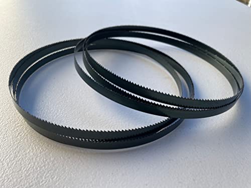 AYAO 2 Pack, 59-1/2-Inch X 3/8-Inch X 12TPI Bandsaw Blades to Fit Ryobi, B&D, Craftsman, Tradesman, Pro-Tech, Collins Skil and Wen BA3959 9" Band AYAO