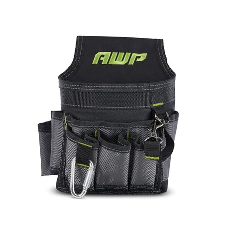 AWP Ballistic Nylon Electrician Tool Pouch | AWP Mini Electrician Tool Pouch | Black & Gray AWP