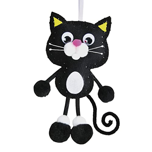 Creativity Street Felt Sewing Animal Kit, Cat, 4" x 10.25" x 1", 1 Kit Creativity Street