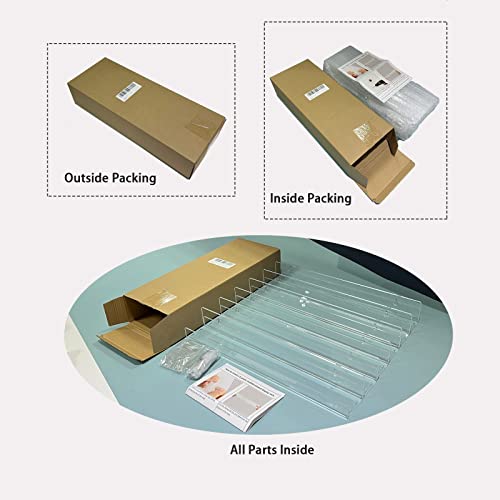 Justsoso 6Pcs/Set Acrylic Nail Polish Rack Wall Mounted,Lipstick Essential Oil Bottle Holder Organizer,Nail Paint Display Stand Shelf For Storage Justsoso