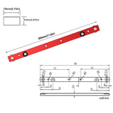 KETIPED Aluminium Alloy Miter Bar Clamping Tool Slider Table Saw Gauge Rod T-Slot Track Bar Rail for Router Tables and Woodworking,300mm-Red KETIPED