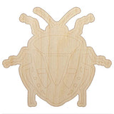 Man Faced Stink Bug Insect Unfinished Wood Shape Piece Cutout for DIY Craft Projects - 1/4 Inch Thick - 4.70 Inch Size Sniggle Sloth