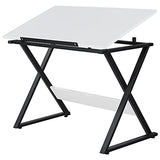 Yaheetech Adjustable Drawing Tables Drafting Desk with P2 Tiltable Tabletop for Reading, Writing,Studying Art Craft Work Station Yaheetech