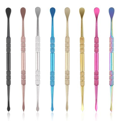8 Pcs Wax Tool Wax Carving Tool 4.6 Inch Wax Carving Engraving Spoon Set Double-Headed Stainless Steel Tool Kit Wax Molding Sculpting for Wax Making