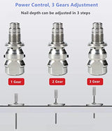 Manual Mini Steel Nail Gun 3 Gears Power Adjustable Wall Nail Guns for Ceiling/Wire Hider/Fixture Install Nail Shooting Machine Fastener Tools with AiFeelife