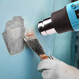 LDK Heat Gun 1200W 140℉~932℉ (60℃-500℃) Heavy Duty Hot Air Gun Kit Variable Temperature Control with 2 Temperature Settings 2 Nozzles for Crafts, LDK