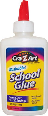 Cra-Z-art Washable School Glue, 4 oz, 1 Bottle (11302) Cra-Z-Art