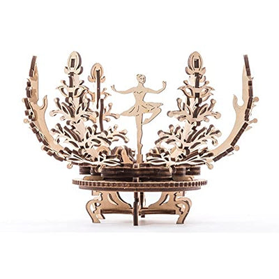 UGEARS Mechanical Flower 3D Wooden Puzzle - Unique Model Kits for Teens and Adults