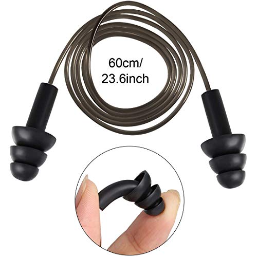 Ear Plugs for Sleeping,16 Pairs Noise Canceling Soft Reusable Silicone Earplugs Waterproof Noise Reduction Earplugs for Concert,Swimming,Study,Loud AXBUS