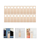 Operitacx 20Pcs Wood Door Knob Hanger Blank Wooden Door Knob Signs Cutouts for DIY Craft Unfinished Door Sign Direction Signs Operitacx