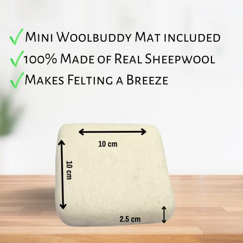 Woolbuddy Needle Felting Kit, Sea Animal Felting Kits for Beginners Adults and Kids, Craft for Adults, DIY, Needle Felting Supplies Included, Wool Woolbuddy