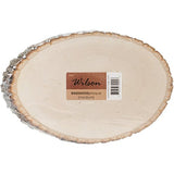 Wilson Basswood Round/Oval Plaque - Bulk Quantity Value Box Wood Slices, Medium 7-9" D (Pack of 10) Wilson