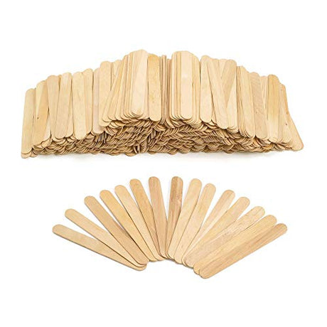 Colorations Large Natural Wood Craft Sticks Tongue Depressors, 500 Pieces, All Natural, , 1mm Thick, 6" x 3/4" each (500T) Colorations