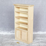 Toyvian 1 12 Dollhouse Furniture Wooden Dollhouse Bookshelf Cabinet Dollhouse Miniature Furniture DIY Dollhouse Accessories Unfinished Dollhouse Toyvian