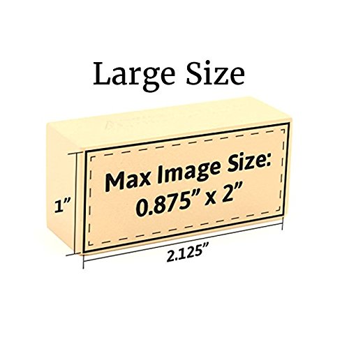 Custom Engraved Electric Branding Iron with Personalised Text and Flourish Design - Large Size - Made in the USA Infinity Stamps