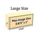 Custom Engraved Electric Branding Iron with Personalised Text and Flourish Design - Large Size - Made in the USA Infinity Stamps