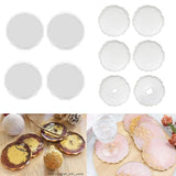 ResinWorld 6 Pack Geode Coaster Molds for Resin + 4 Pack Resin Coaster Molds, Diamond Edge Crystal Coaster Molds for Resin Casting ResinWorld