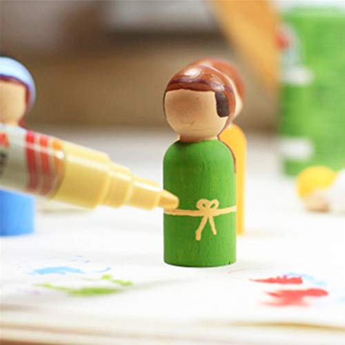 Healifty 10pcs Wood Puppets Dolls Blank Wooden Unfinished Dolls Woodsy Decor Wooden Dolls Decoration for Home Toys Dolls Wood Decor Unfinished DIY Healifty