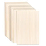 DIYDEC 12 Pack Basswood Sheets 12 x 8 x 1/13 Inch Thin Plywood Wood Sheets Unfinished Wood Squares Boards Balsa Wood Sheets for Crafts Architectural DIYDEC