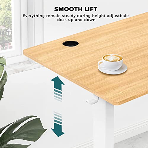 SMUG Standing Desk, 40 x 24 in Electric Height Adjustable Computer Desk for Home Office, Sit Stand up Work Gaming Table with Memory SMUG