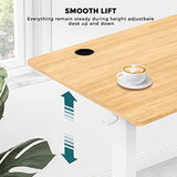 SMUG Standing Desk, 40 x 24 in Electric Height Adjustable Computer Desk for Home Office, Sit Stand up Work Gaming Table with Memory SMUG