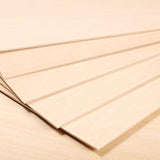 Pack of 10 Balsa Wood Sheets, Thin Balsa Wood Sheets, Unfinished Plywood Board for House Planes, DIY Boat Model Projects (200 x 100 x 1.5 mm) Blulu