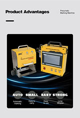 US Stock 100W Portable Pneumatic Engraver Dot Peen Marking Machine 120X50mm(4.7X2inch) Engraving Area WTTTOOLS