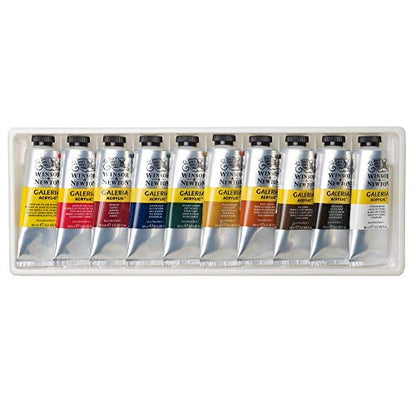 Winsor And Newton Galeria Acrylic Paint Colour Basic Set Each (56850) - WoodArtSupply