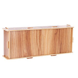 DIY Wood Business Cards Organizer with Dividers Index Card Filing Desktop Organizer with 9 Compartments Desktop Organizer Storage Box Desktop Cards WoodArtSupply