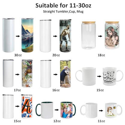 Tumbler Press,Mug Press Sublimation Machine: Tumbler Heat Press for 20oz-30oz Sublimation,Cup Press for 11-16OZ Tumbler, Mug Heat Press Sublimation -