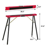 TOMAX Portable Folding Sawhorse Heavy Duty 275lb Weight Capacity Each Twin Pack TOMAX