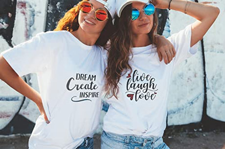 16 Piece Inspirational Word Stencil Set - Stencils for Painting on Wood - Quotes Include Dream, Faith Hope Love - Reusable Stencils for Painting on DLY LIFESTYLE