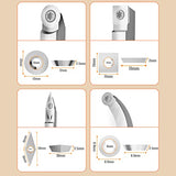 8Pcs Tungsten Carbide Cutters Inserts Set for Wood Lathe Turning Tools, WenCrew Universal Carbide Tip Tipped Cutter Tool Accessories(Included 11mm WenCrew
