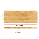 JOIKIT 4 PCS 16 Inch Bamboo Floating Shelves Wall Mounted, Bamboo Wall Shelf, Decorative Floating Shelf for Bedroom, Kitchen, Bathroom, Living Room JOIKIT