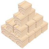 NINGWAAN 45 PCS 2 Inch Wooden Cubes, Unfinished Wood Craft Blocks, Square Wood Cubes Blank Wood Blocks for Puzzle Making, Crafts, and DIY Projects WoodArtSupply