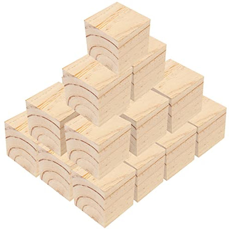 NINGWAAN 45 PCS 2 Inch Wooden Cubes, Unfinished Wood Craft Blocks, Square Wood Cubes Blank Wood Blocks for Puzzle Making, Crafts, and DIY Projects WoodArtSupply